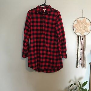 🚫 SOLD 🚫 Long Sleeve Flannel Dress